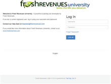 Tablet Screenshot of fruniversity.com